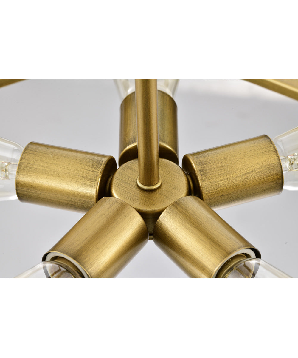 Altos 5-Light Pendant Matte Black