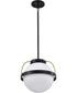 Lakeshore 1-Light Pendant Matte Black
