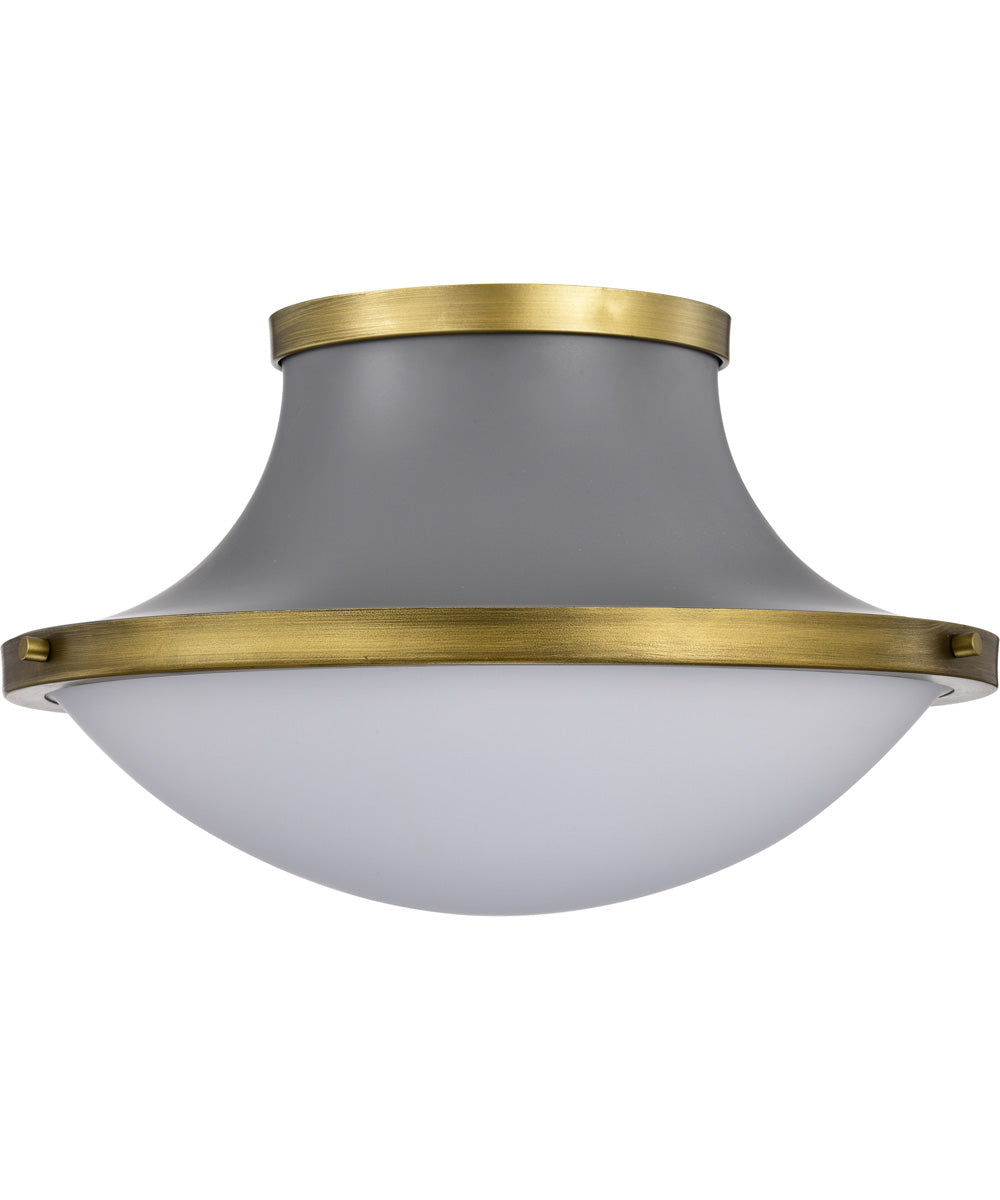 Lafayette 3-Light Close-to-Ceiling Matte Gray