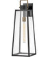 Hugh 1-Light Large Wall Mount Lantern in Black
