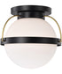 Lakeshore 1-Light Close-to-Ceiling Matte Black