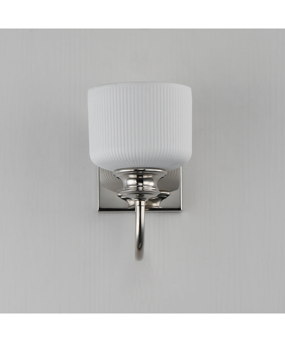 Bisque 1-Light Wall Sconce Polished Nickel