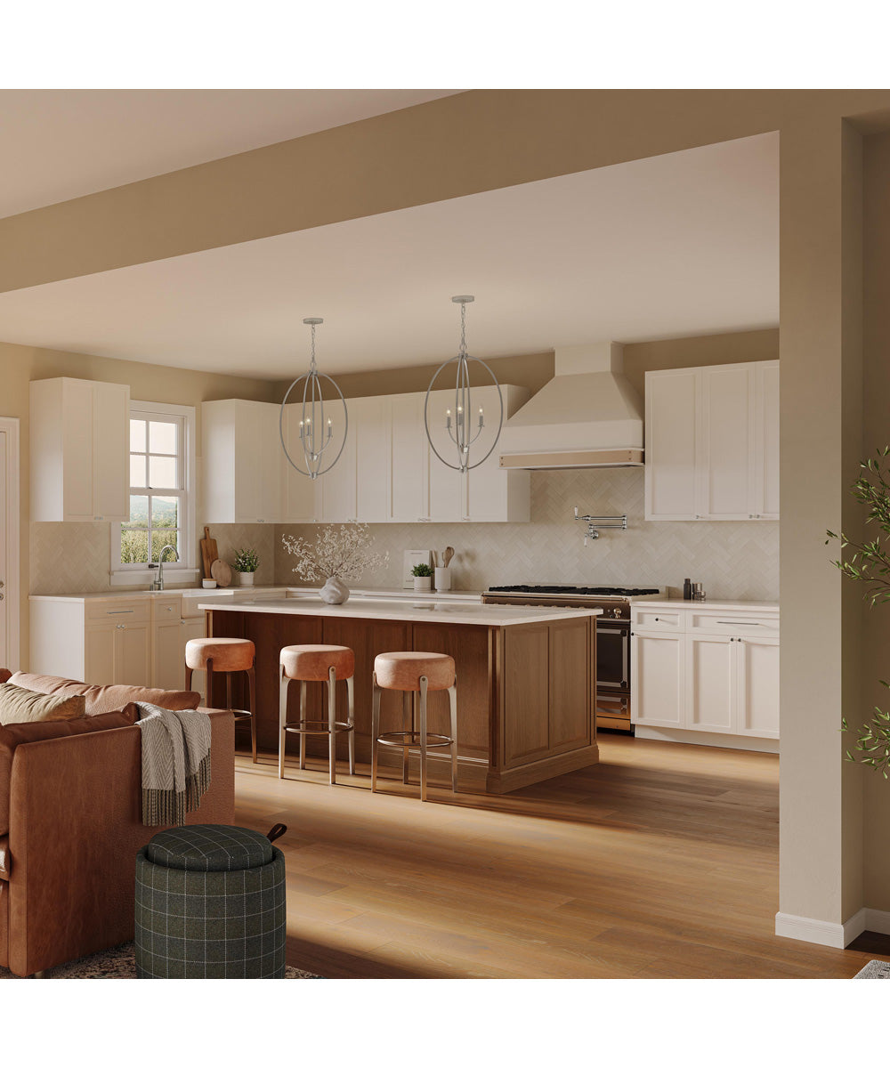 Jheni 3-Light Foyer Pendant Brushed Nickel
