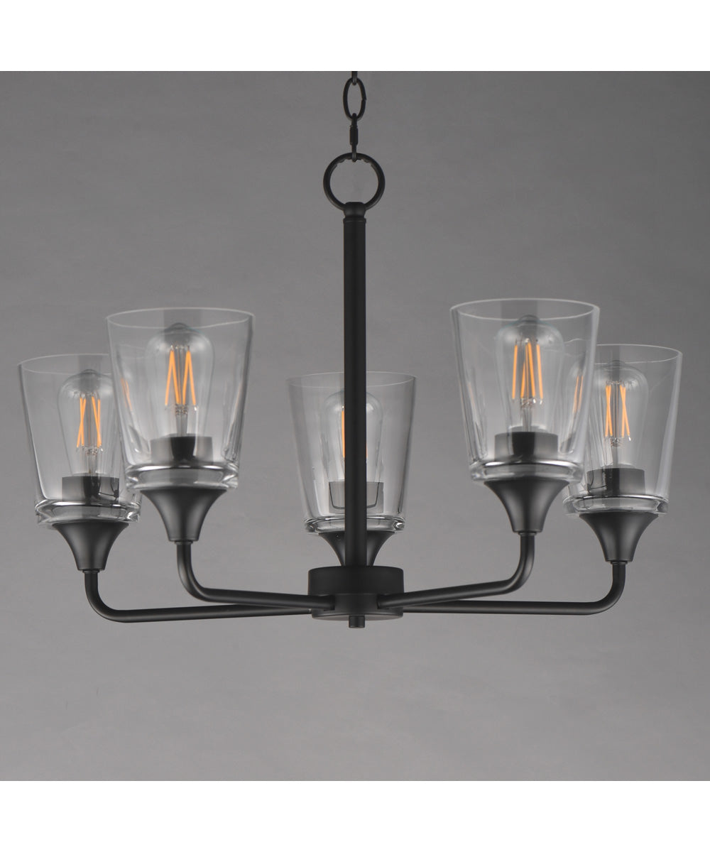 Hudson 5-Light Chandelier Black