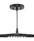 Cordova 1-Light Large Pendant Black Rattan