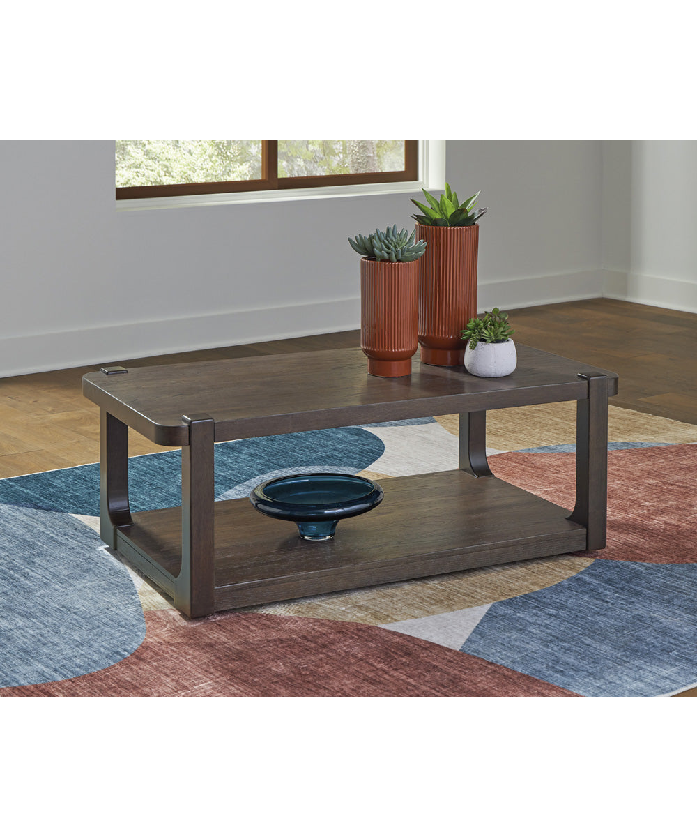 Breckington Rectangular Cocktail Table Dark Brown