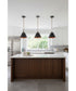 Blake 1-Light Lighting Flat Black/Satin Brass