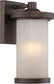 10"H Diego 1-Light LED Outdoor Mahogany Bronze
