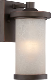 10"H Diego 1-Light LED Outdoor Mahogany Bronze