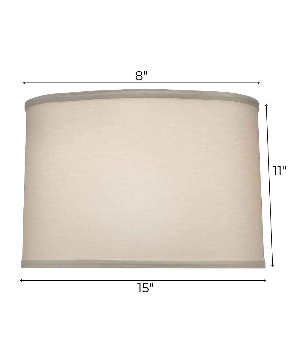 14x15x10 Ivory Shadow Drum Hardback Lampshade