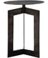Deltoid Gunmetal Accent Table
