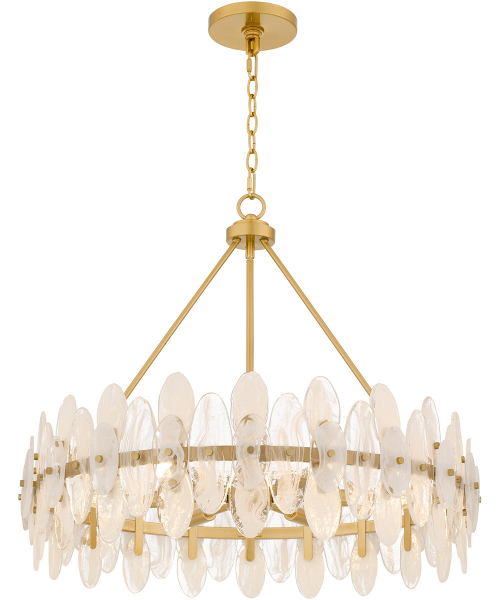 Abigail 6-light Pendant Brushed Gold