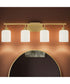 Reines 4-Light Bath Vanity with Opal Glass Shades Brushed Gold