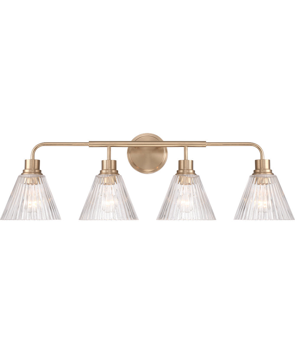 Pleated 4-Light Lighting Premium Bronze