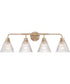 Pleated 4-Light Lighting Premium Bronze