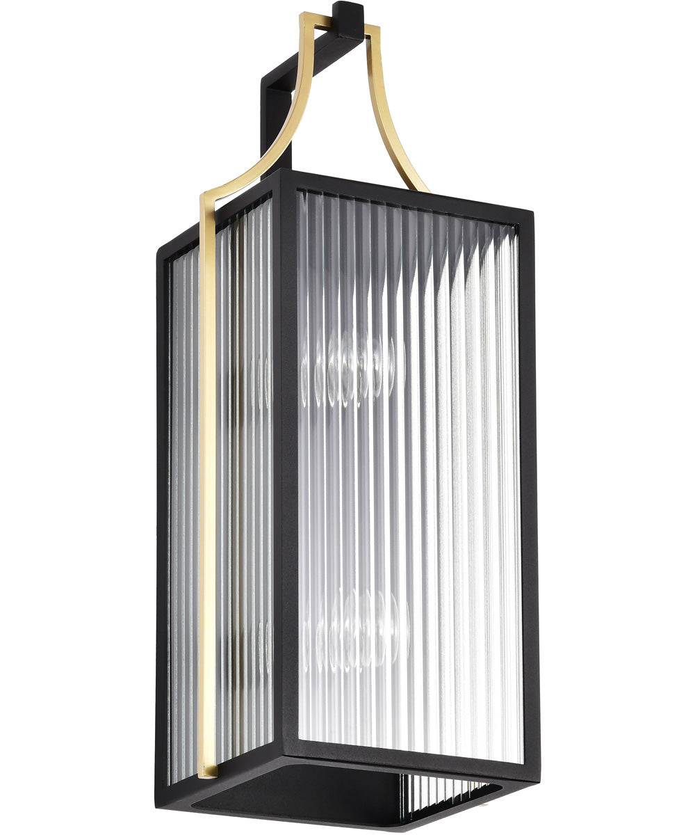 Holden 2-Light Outdoor Black / Gold