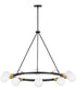 Orla 10-Light Large Single Tier Chandelier in Black