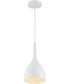 7"W Bellcap 1-Light Pendant Matte White