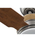 Shaffer II 56 in. 4-Blade Ceiling Fan with Integrated LED Lamped Light Natural Jute Accents Antique Nickel