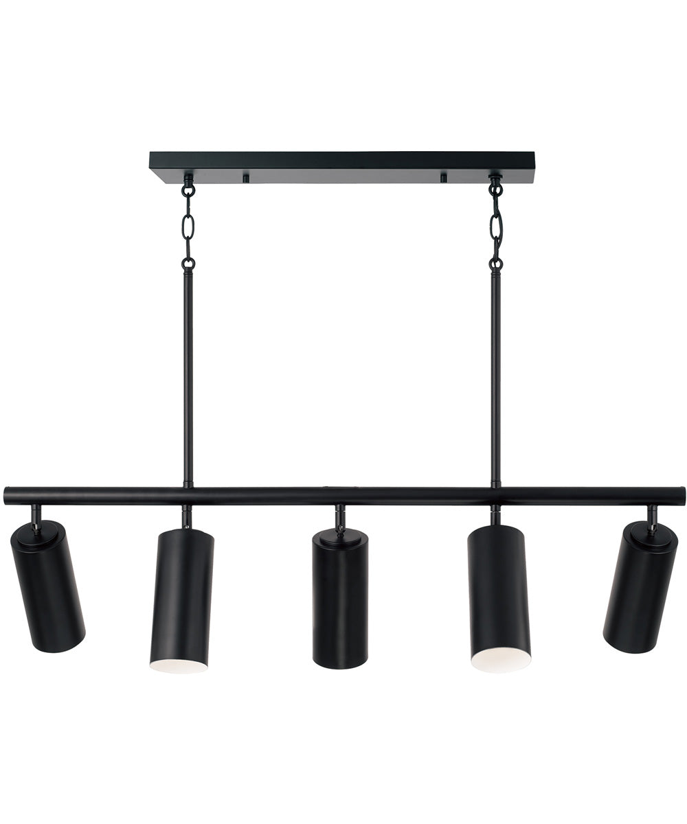 Robbie 5 -Light-Linear Chandelier Matte Black