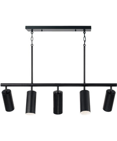 Robbie 5 -Light-Linear Chandelier Matte Black