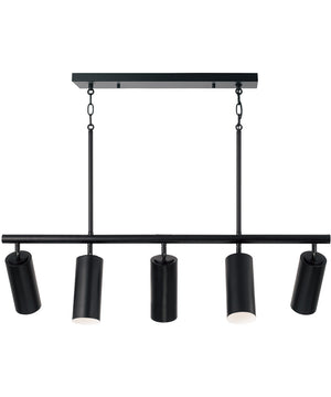 Robbie 5 -Light-Linear Chandelier Matte Black
