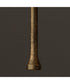 Hollis 1-Light Sconce Matte Black with Hammered Gold