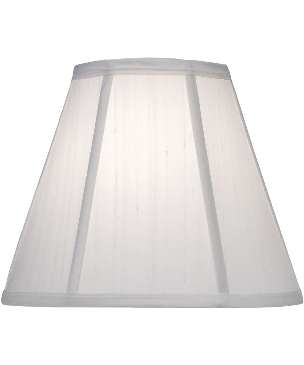 6x12x10 Off White Silk Shantung Empire Softback Lampshade