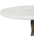 Calais White Marble Accent Table