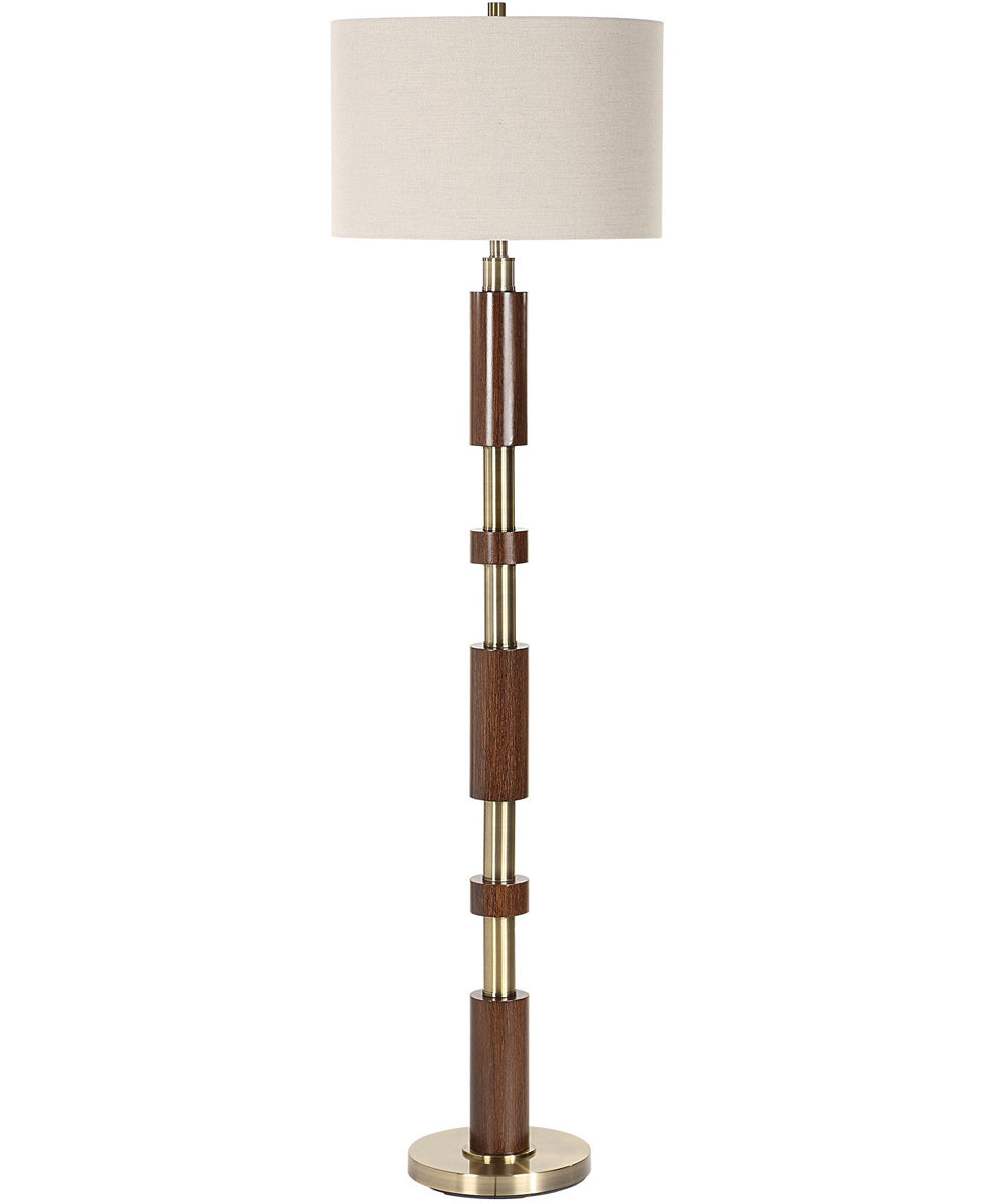 Stacked Wooden Floor Lamp