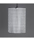 Shaka 1-Light Pendant Black / White