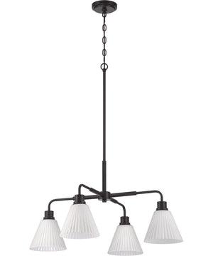 Pleated II 4-Light Lighting Flat Black