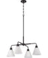 Pleated II 4-Light Lighting Flat Black