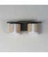 Draughtsman 2-Light Bath Vanity Natural Wood/Charcoal