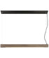 48"W Task 1-Light Island Linear Pendant Wood