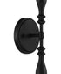 Louise 2 Light Wall Sconce Matte Black