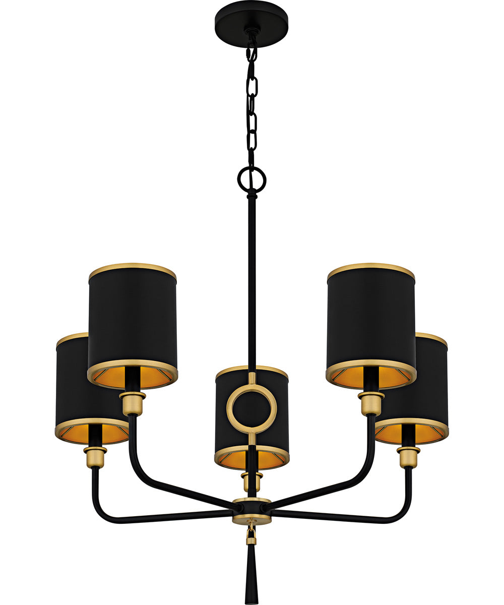 Lockery 5-light Chandelier Matte Black