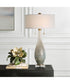 Cardoni Bronze Glass Table Lamp