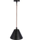 Blake 1-Light Lighting Flat Black/Satin Brass