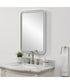 Crofton Lighted Nickel Vanity Mirror