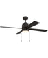 Energy Star McCoy 52" 4 Blade Ceiling Fan 1-Light Fan Flat Black