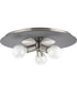 Trimble 3-Light 18" Flush Mount Brushed Nickel