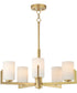 Dart 5-Light Chandelier Natural Aged Brass