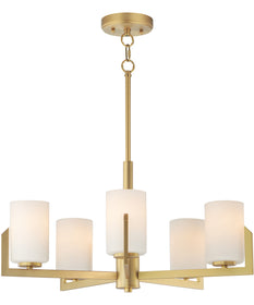 Dart 5-Light Chandelier Natural Aged Brass