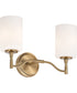 Liam 2-Light Vanity & Wall Burnished Brass