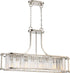 10"W Krys 4-Light Pendant Polished Nickel