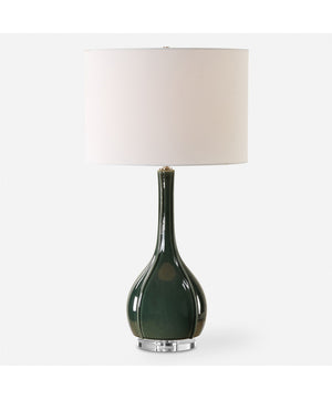 Essex Green Glass Table Lamp