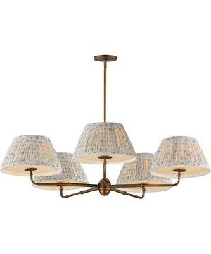 Dunbridge 5-Light Chandelier Weathered Brass