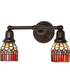 16" Wide Tiffany Candice 2 Light Wall Sconce