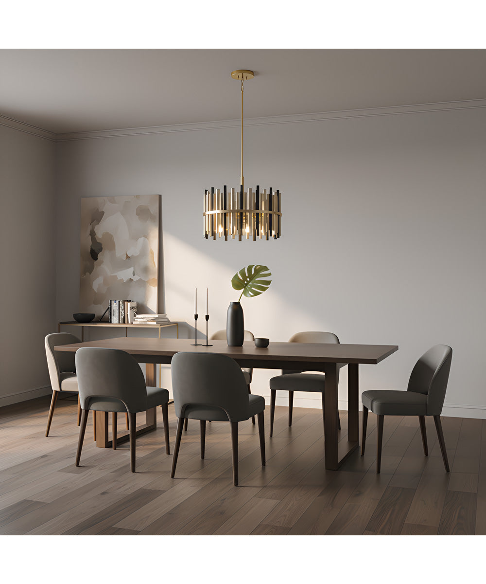 Richards 8-light Pendant Brushed Gold